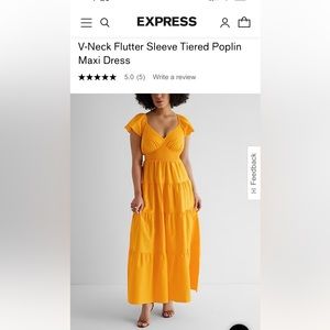 Express ruffle tier dress size Small